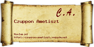 Czuppon Ametiszt névjegykártya